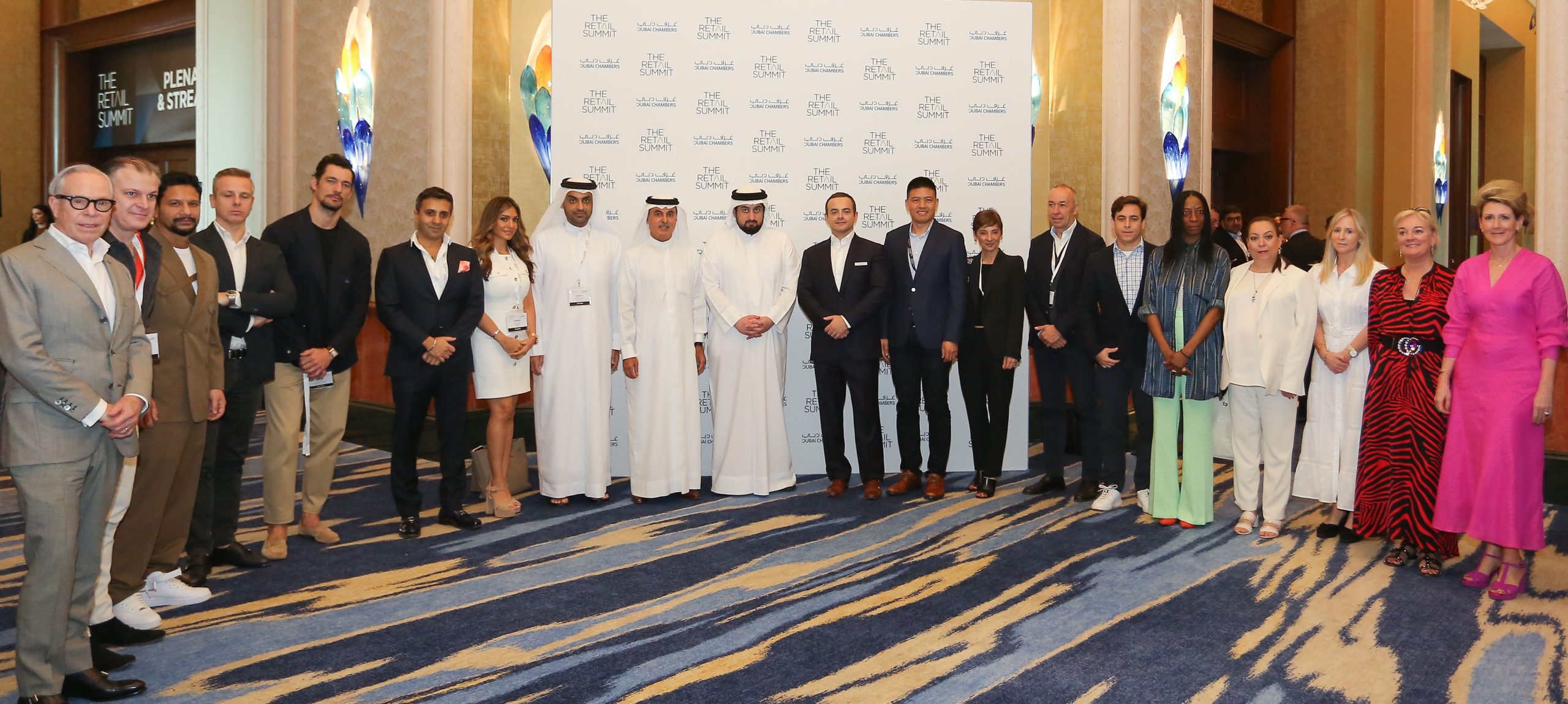Ahmed bin Mohammed attends the opening of The Retail Summit 2023 in Dubai